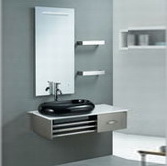 Stainless steel bathroom cabinet