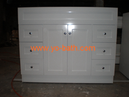 wooden bathroom cabinet